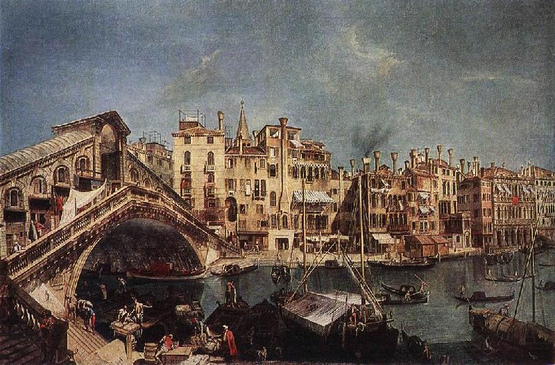 MARIESCHI, Michele The Rialto Bridge from the Riva del Vin sg china oil painting image